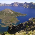  crater lake, rim village, oregon, usa